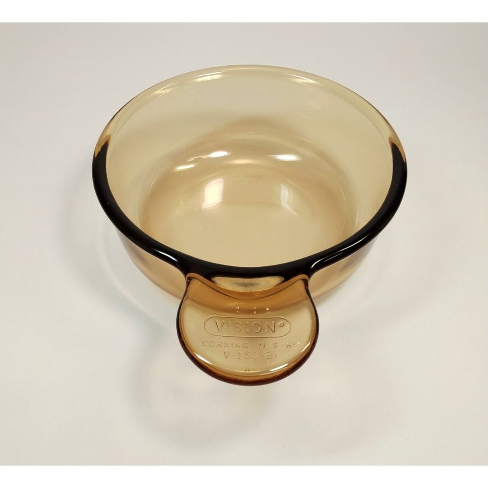 Corning Visions Amber Heat and Eat Grab-it Dish V-150-B 15oz